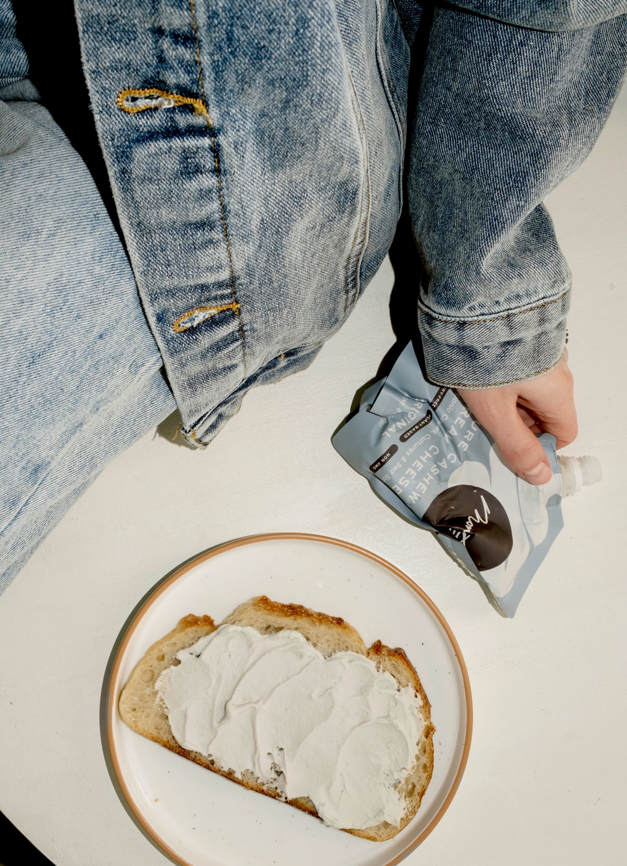 jars of Montys cream cheese and plant-based butter