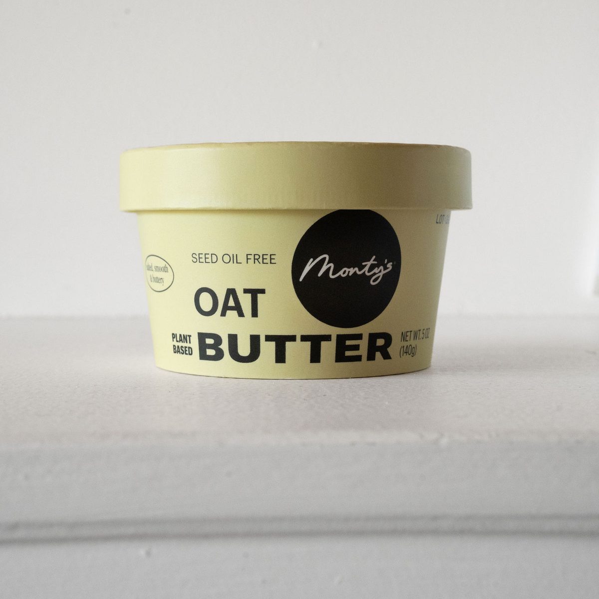 A single cup of Monty's Oat Butter